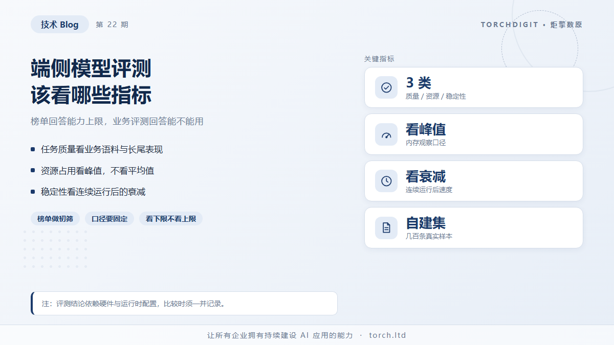 端侧模型评测该看哪些指标，而不是只看榜单分数